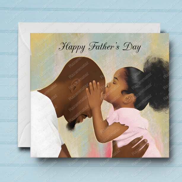 Black Father's Day Card K
